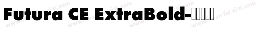 Futura CE ExtraBold字体转换